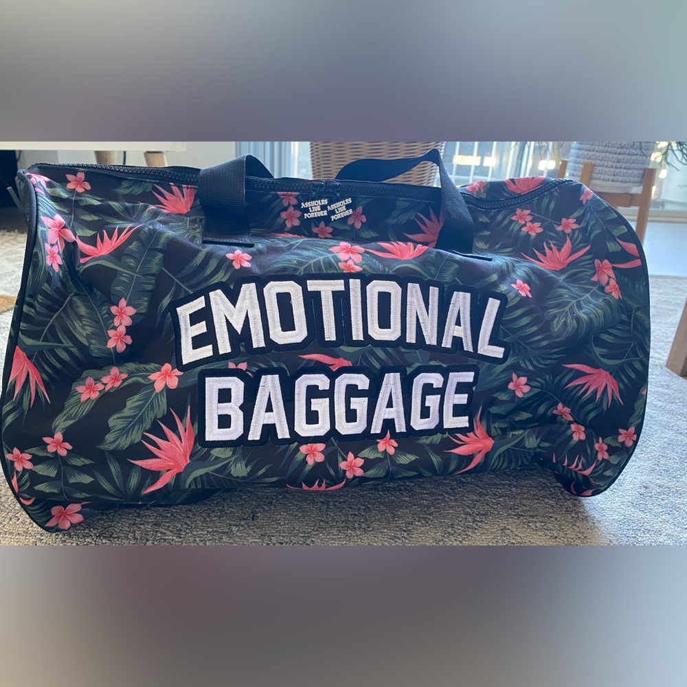 Brand new, unused Assholes Live Forever duffel bag